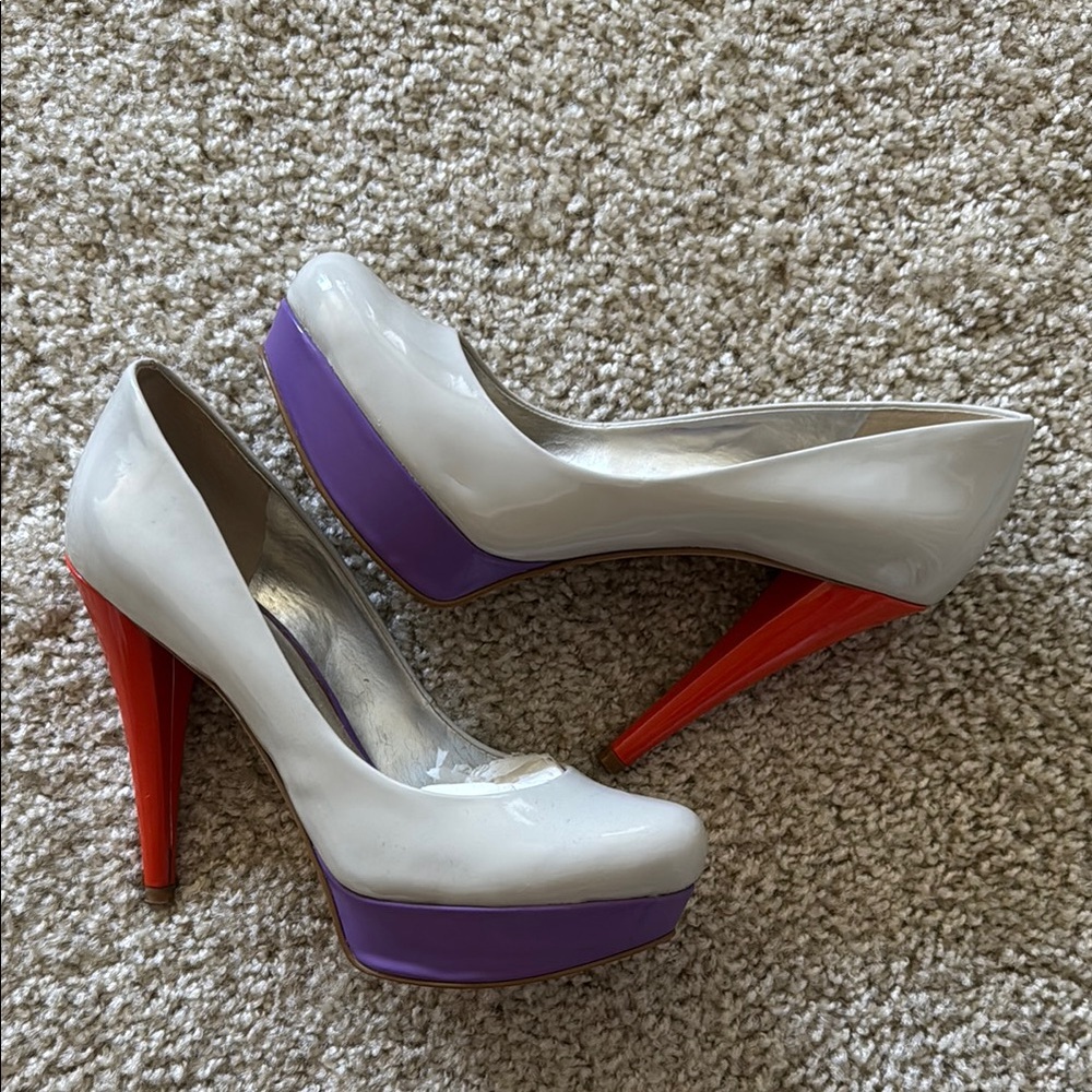Stylish Colorblock Heels